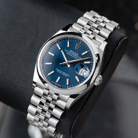 rolex date just 36 blue